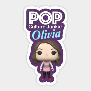 Pop Culture Junkie Olivia Sticker